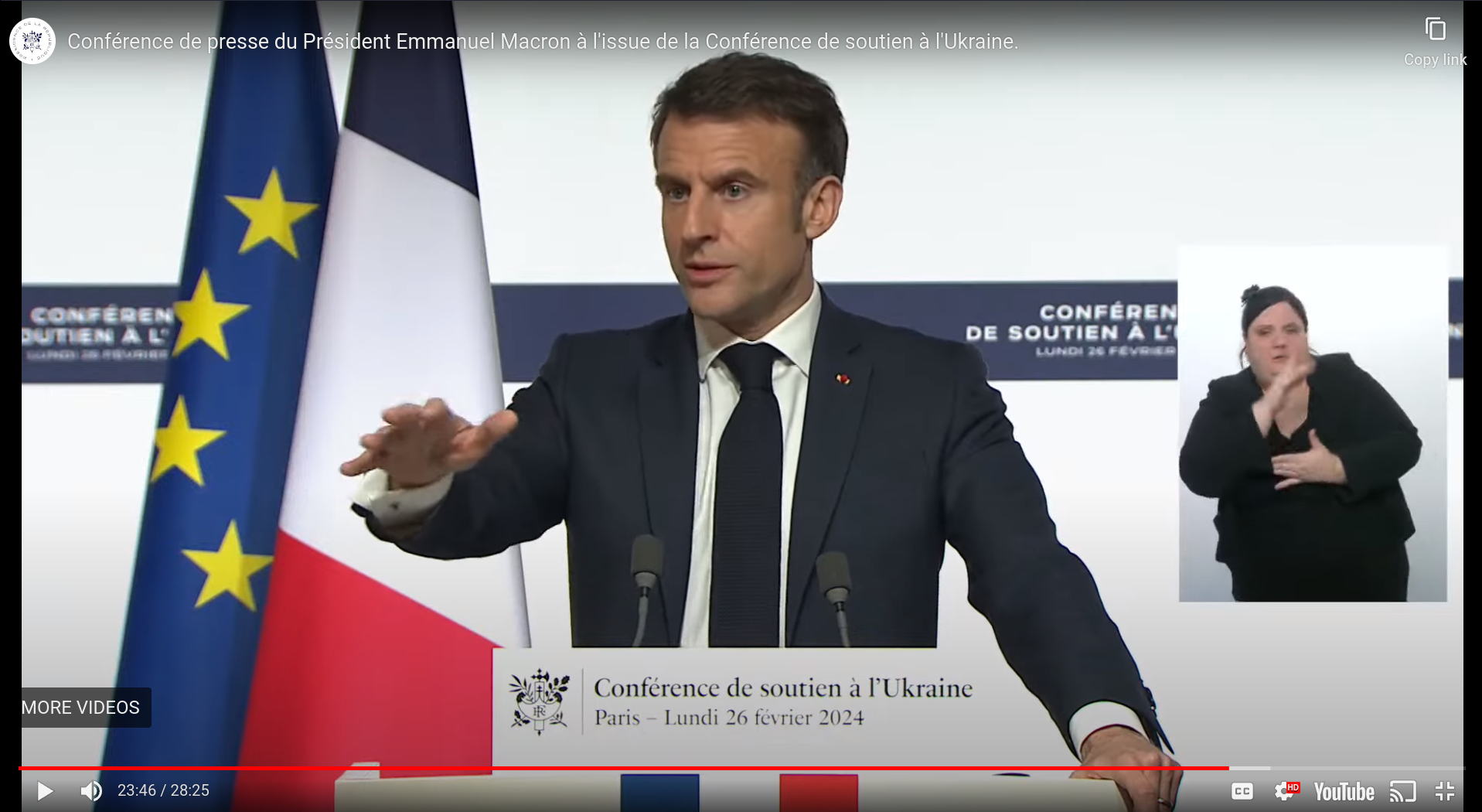 Macron - conférence de soutien à l'Ukraine